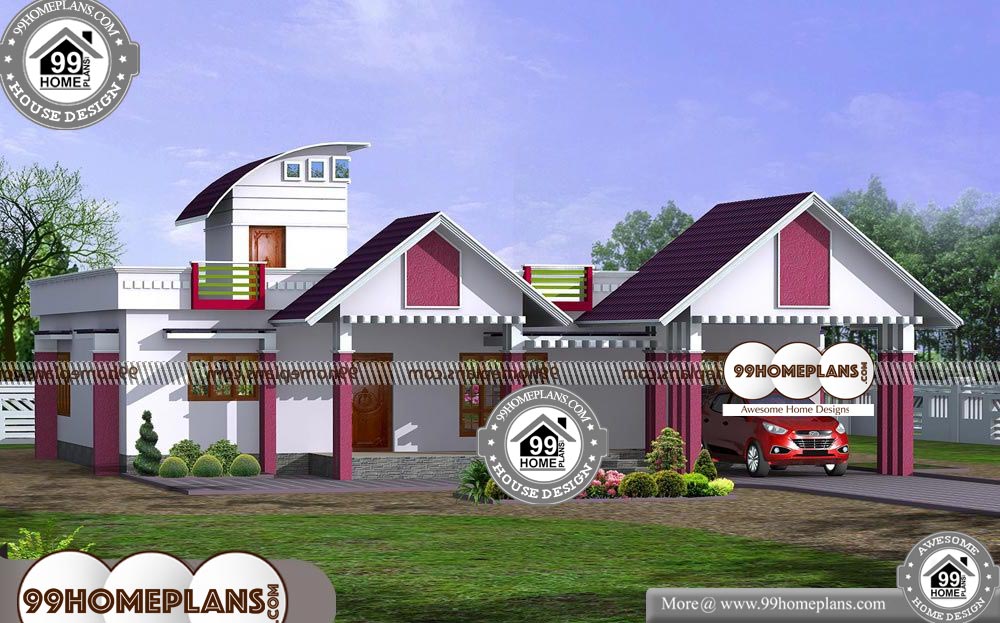 Modern Single Story House Designs - One Story 1970 sqft-Home