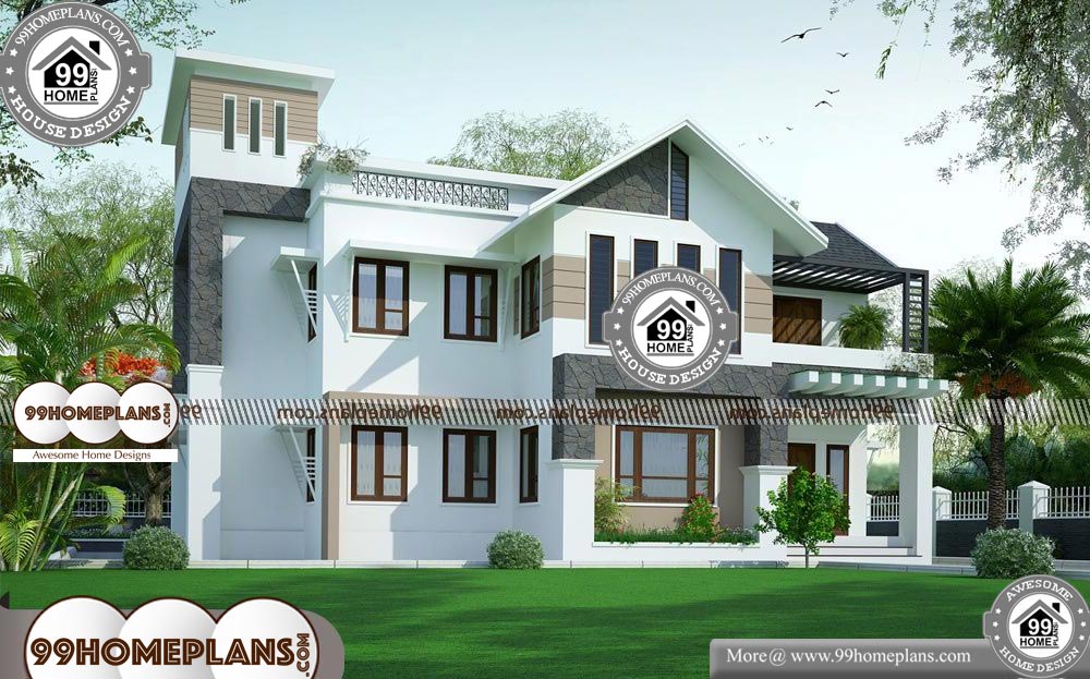 Modern Two Story House - 2 Story 2837 sqft-Home