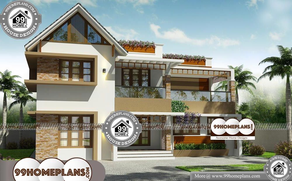New Home Plans Kerala Style - 2 Story 2260 sqft-Home