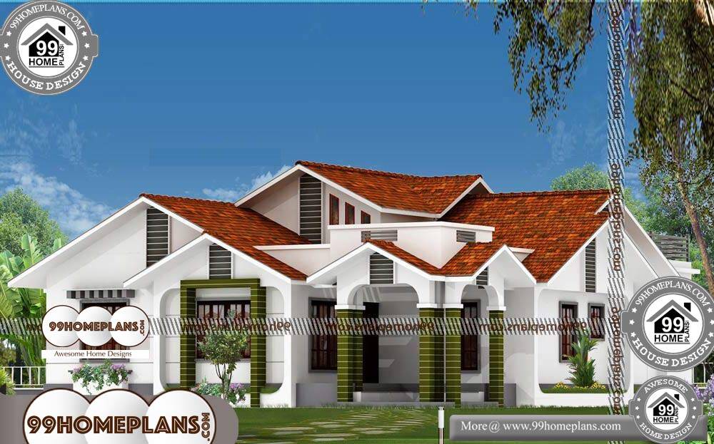 One Story House Blueprints - One Story 2249 sqft-HOME