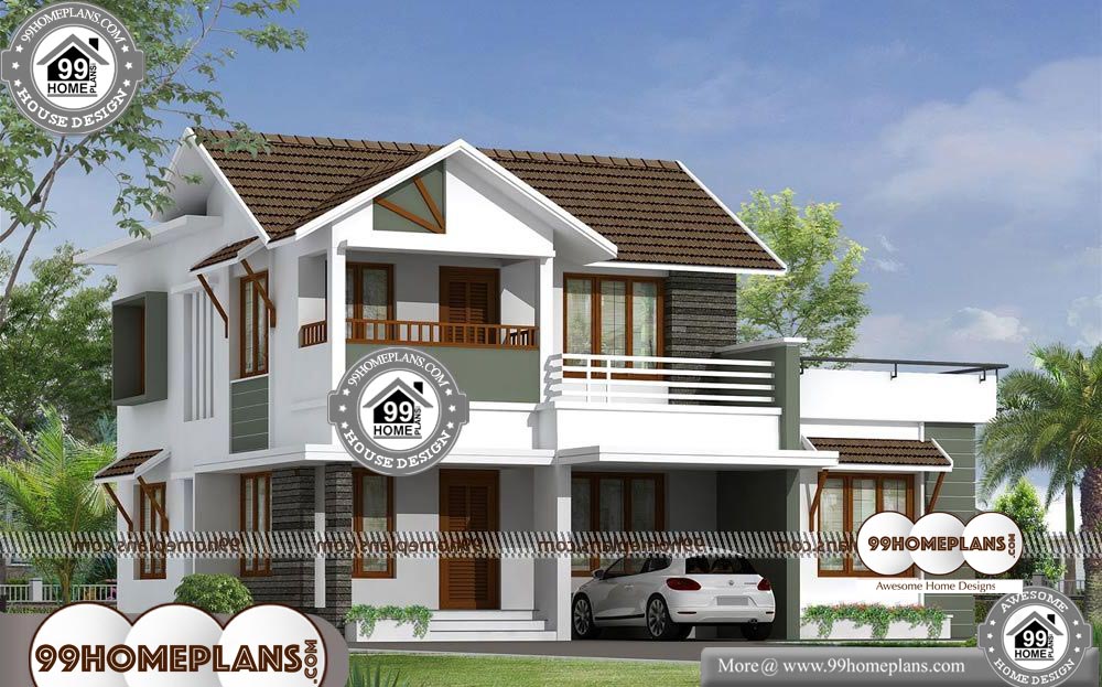 Simple Contemporary House Design - 2 Story 2200 sqft-HOME