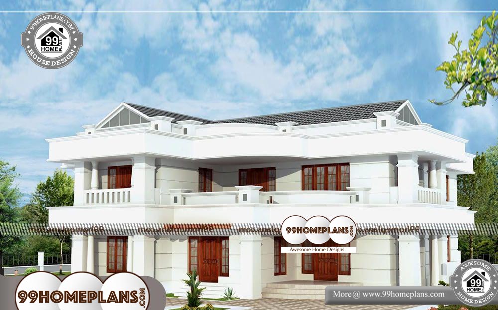 Simple Indian House Designs - 2 Story 3665 sqft-Home