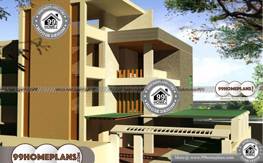 Simple Modern House Designs and Floor Plans - 3 Story 7750 sqft-Home