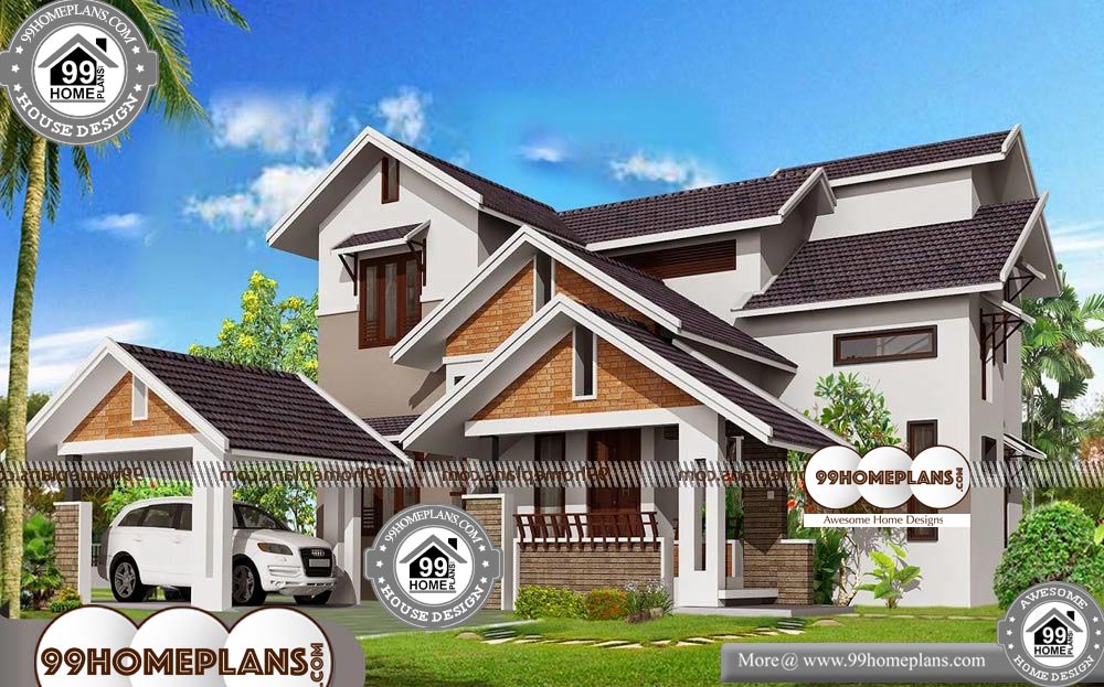 Simple Modern House Floor Plans - 2 Story 1986 sqft-HOME