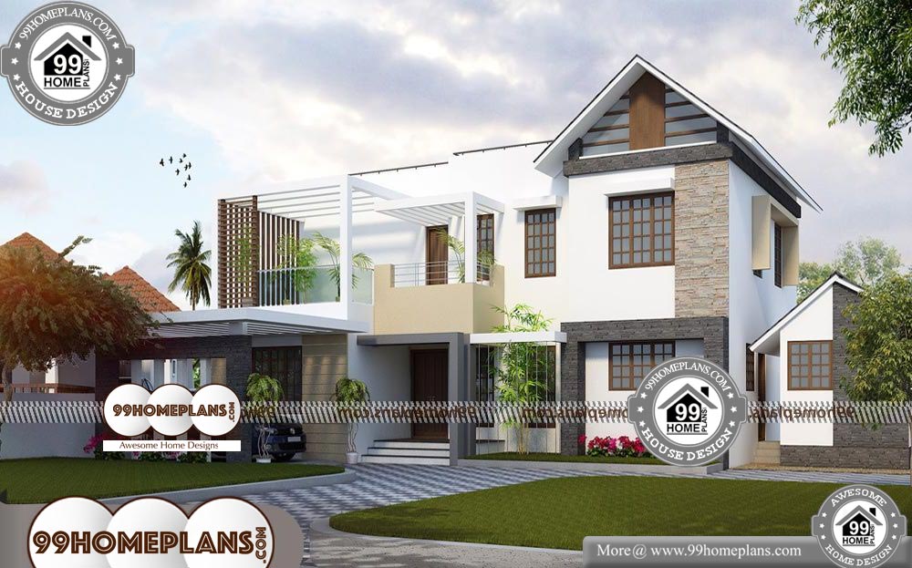 Small Contemporary Homes Plans - 2 Story 2193 sqft-HOME