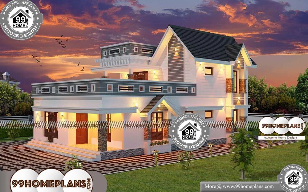 Small Family Home Plans - 2 Story 2500 sqft - Home