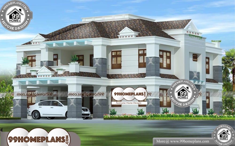 South Indian Home Plans and Designs - 2 Story 2902 sqft-Home