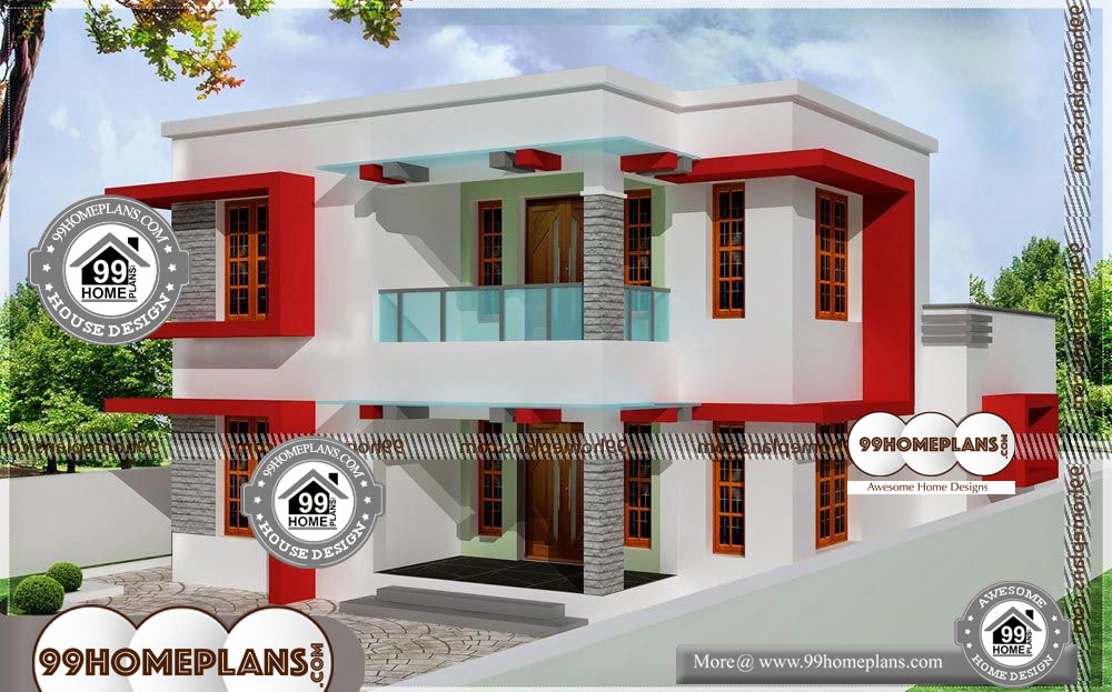 South Indian House Plan Design - 2 Story 1674 sqft-Home