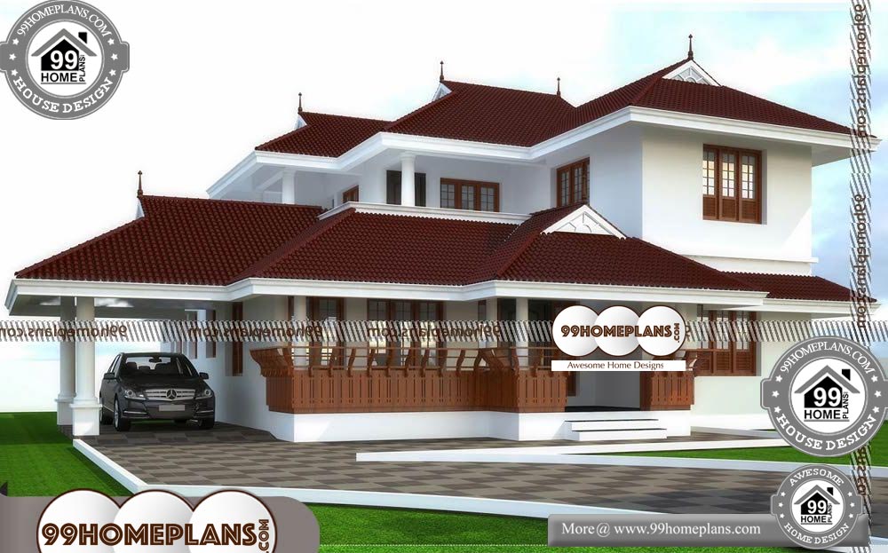 Traditional Nalukettu House Plans - 2 Story 2600 sqft-HOME