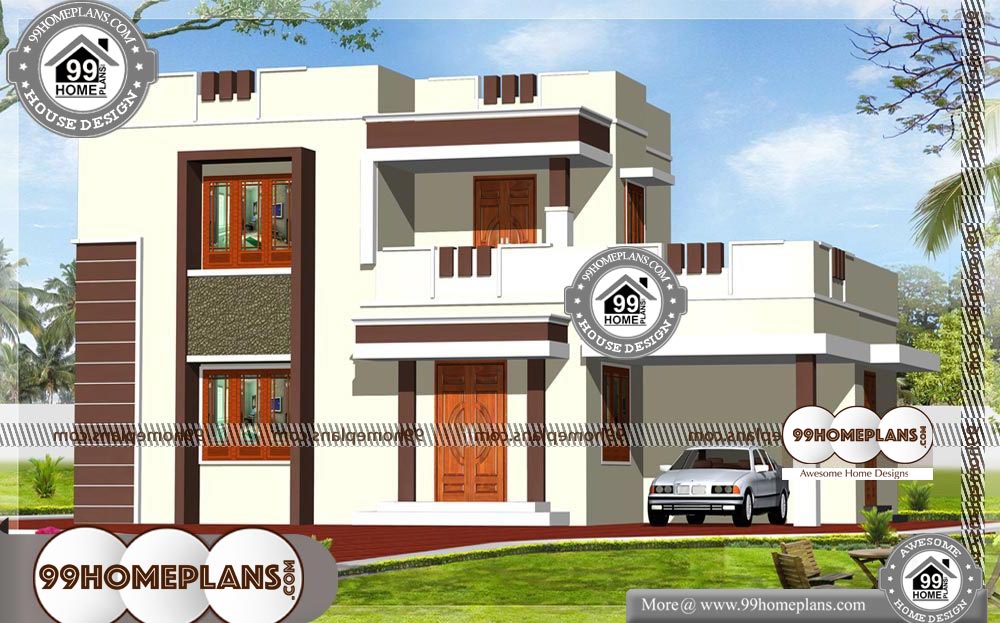 Two Storey Contemporary House Designs - 2 Story 1400 sqft-Home