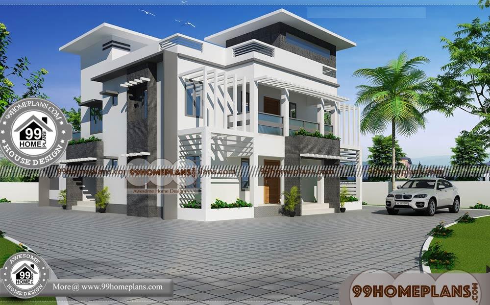 Architecture Design of Indian Houses 60+ Plans For Double Storey Houses