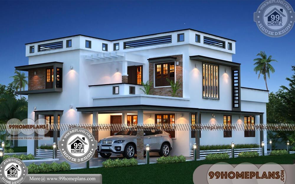 Beautiful Houses In Kerala Below 20 Lakhs &amp; 100+ Double Storey Plans