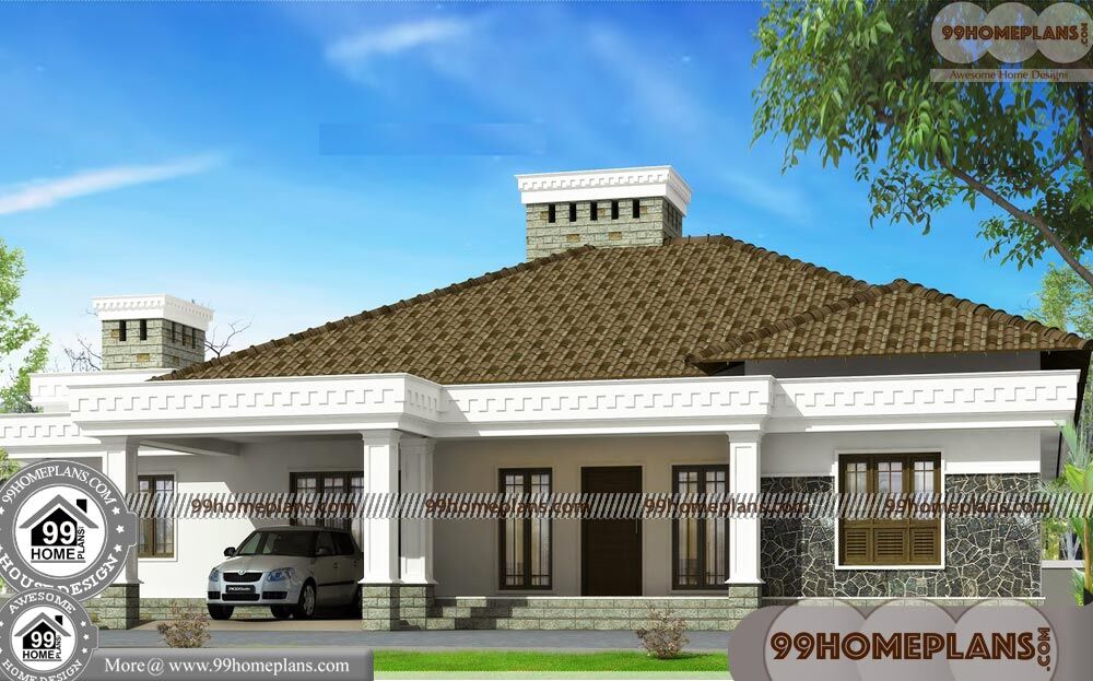 Beautiful One Story House Plans | 90+ Indian Traditional Home Design