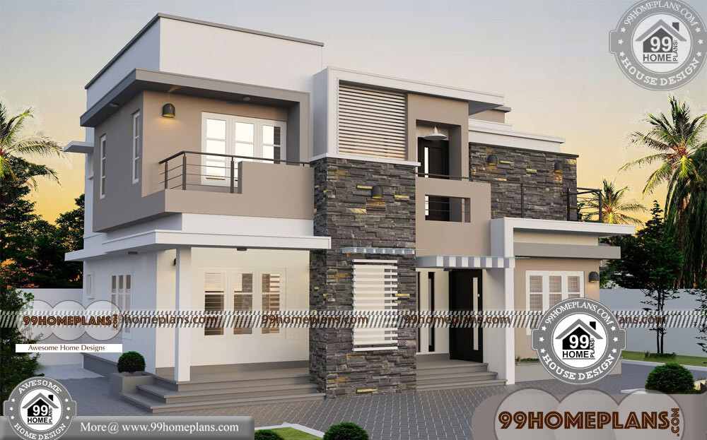 Best Contemporary House Design  15+ Small Double Storey Houses Plan