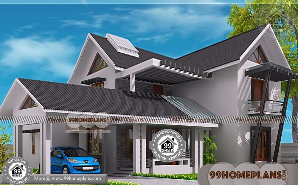 Contemporary Farmhouse Plans | 100+ Simple Two Storey House Design