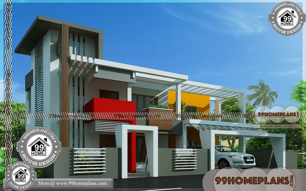 Contemporary House Models & Two Storey Modern House Design Plans