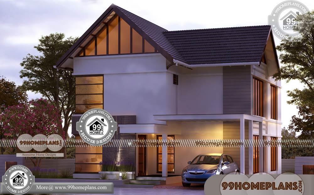 Contemporary Modern Style Home Plans 90+ Two Storey House Collection