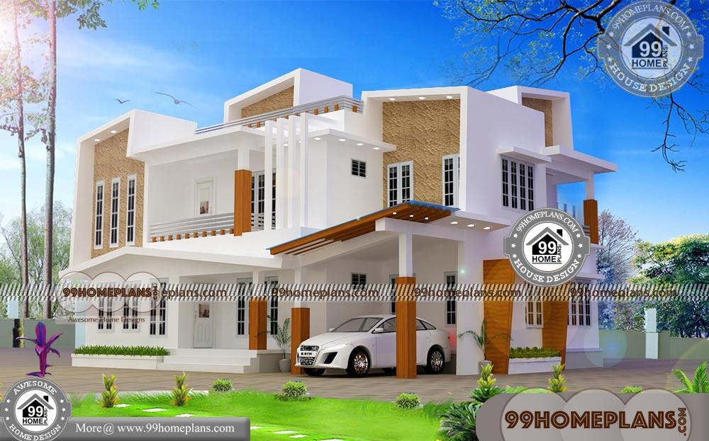 Contemporary Two Storey House Designs | 50+ Low Budget House Plans