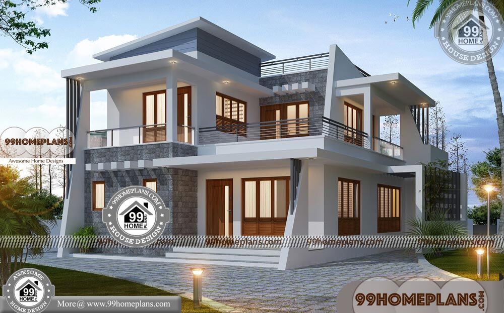Contemporary Two Story House Designs 90+ Economical Home Plans