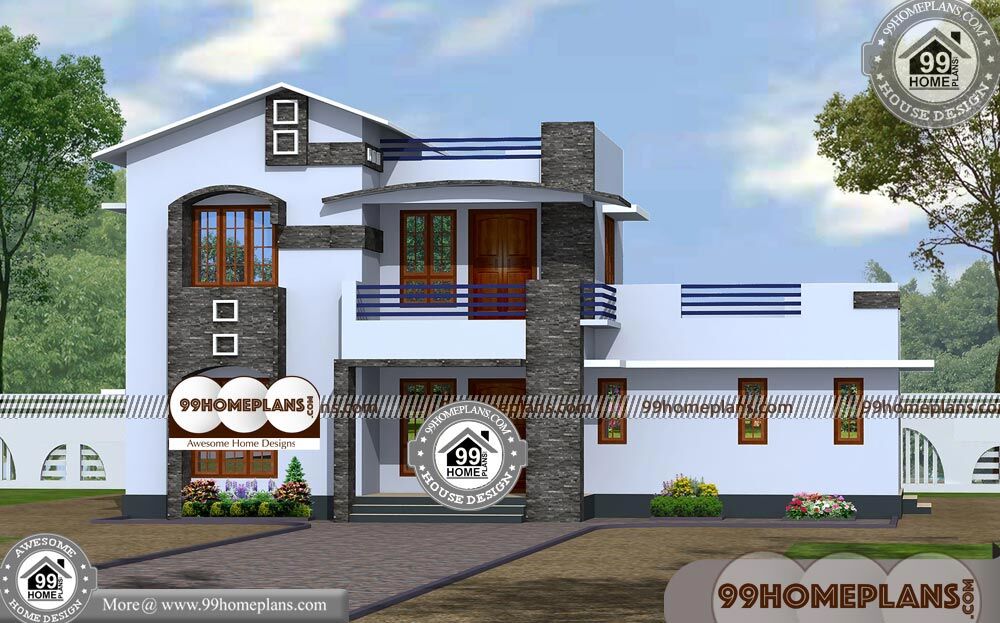 Double Floor Home Design | 50+ Kerala Latest Home Designs Collections