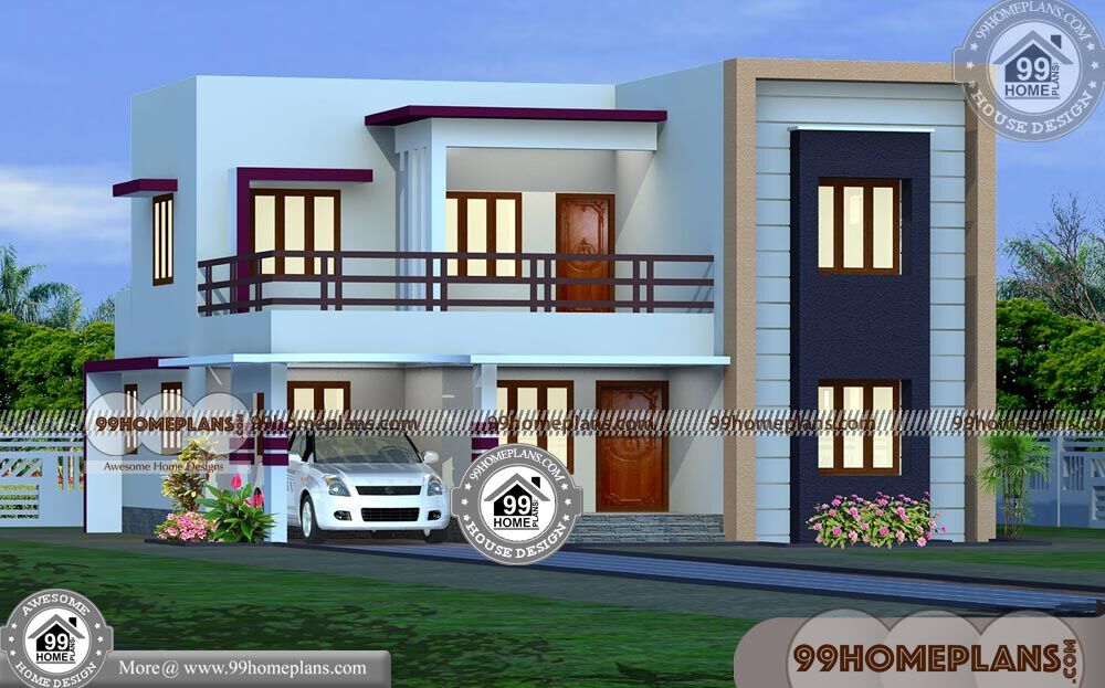 Double Floor Home Design Plans | 45+ Kerala Architecture House Plans