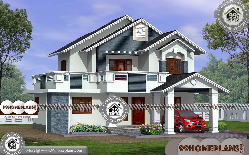 Double Floor House Plans | 50+ Latest House Plan Design Kerala Style