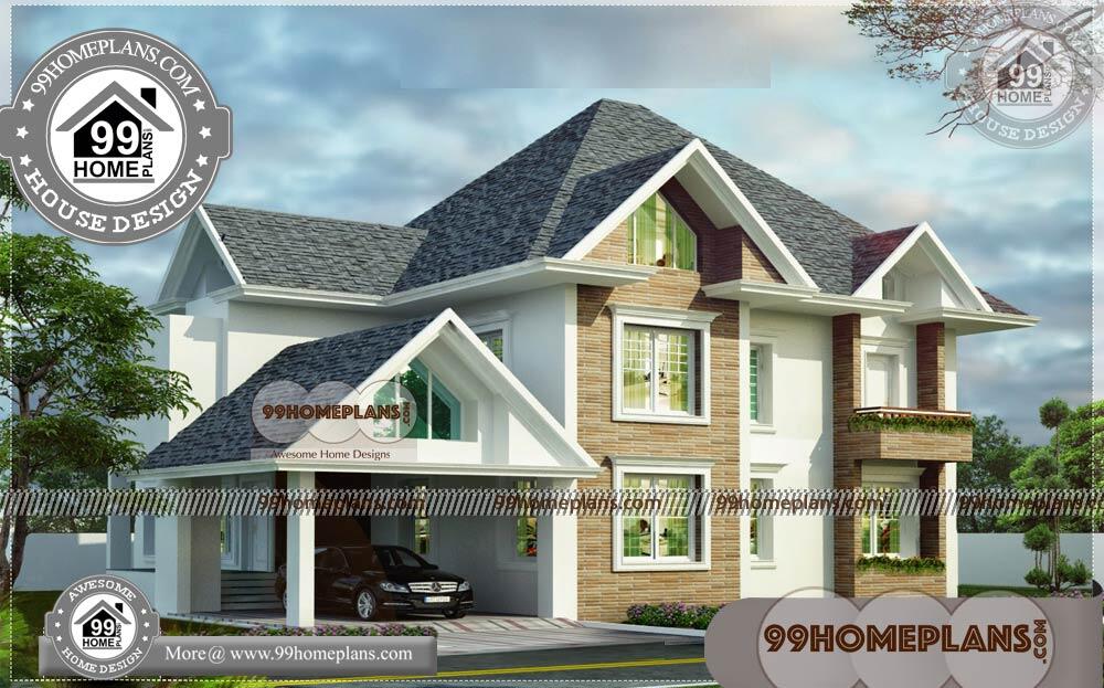 Double Storey Home Plans & 100+ Traditional Home Elevations, Designs