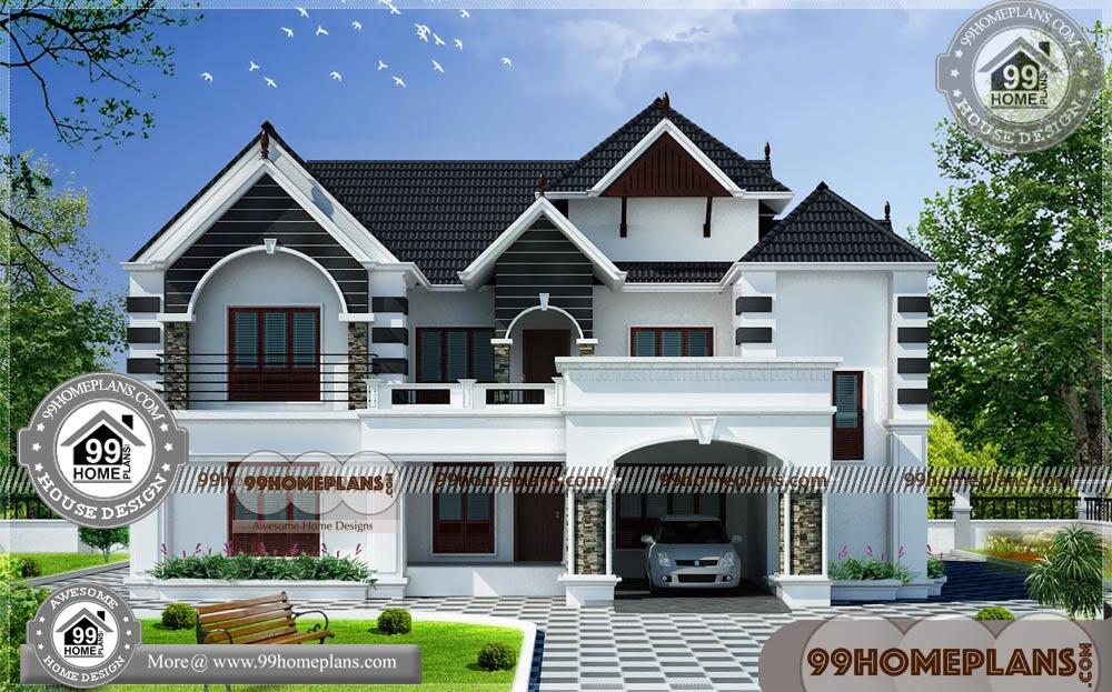 Double Story Floor Plans | 40+ Latest Home Plans And Designs In Kerala