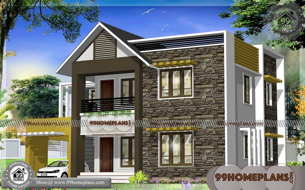 Floor Plan Blueprint & Two Storey House With Floor Plan Modern Designs