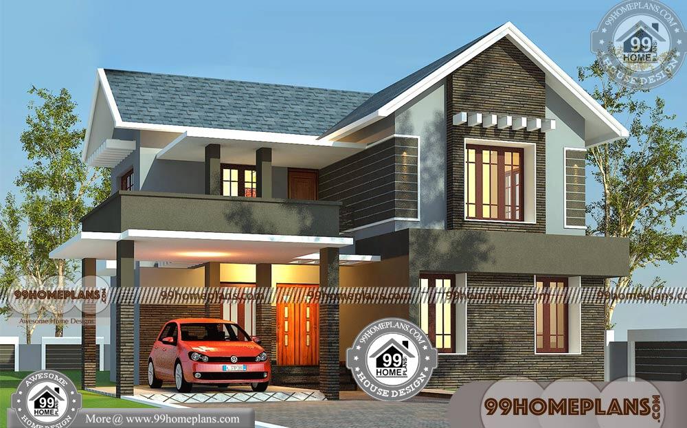 Low Cost Small 2 Storey House Design With Rooftop - House Storey