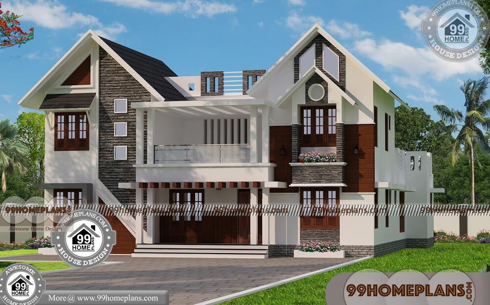 Home Floor Plans with Prices | 100+ Double Storey House Elevation