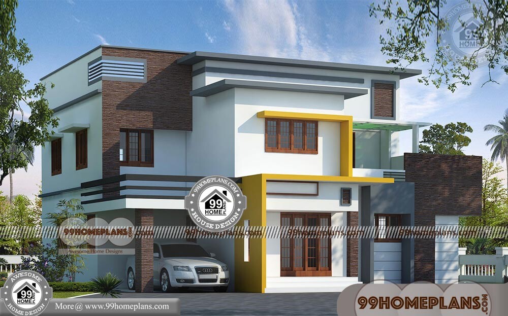 Home Plan in Kerala Style 60+ Cheap Double Storey Homes Collections