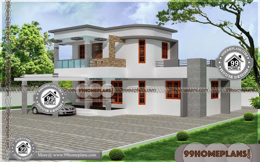 House Designs for Long Narrow Blocks | Modern Two Storey House Plans