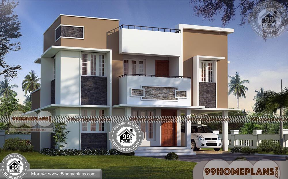 House Plan in Kerala Style with Photos 70+ 2 Storey Townhouse Plans