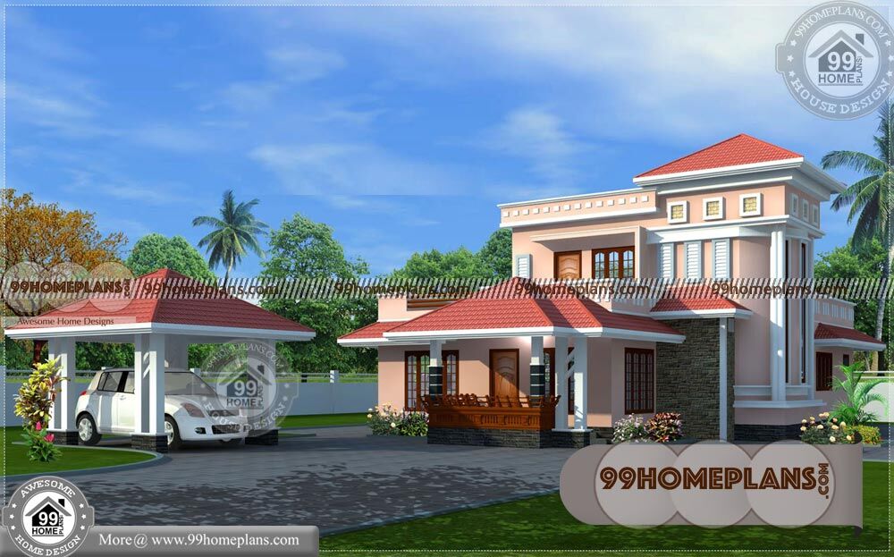 House Plans with Front Garage | 60+ New Double Storey House Designs