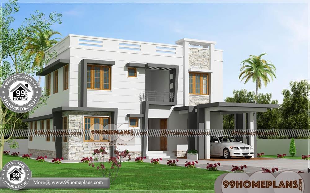 Indian Floor Plans | 100+ Modern Design Two Story Homes & Stylish Plans