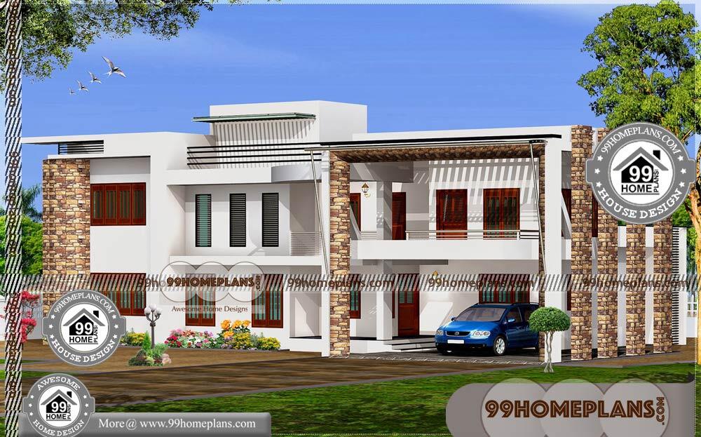 Kerala Architecture House Plans 70+ Double Story House Floor Plans