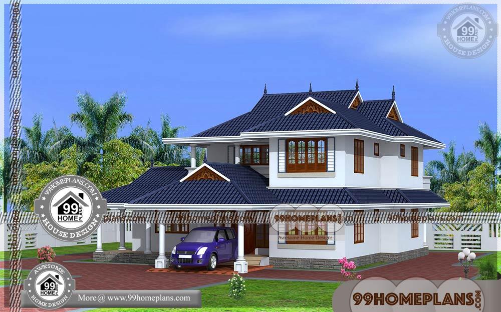 Kerala House Models Plans Photos | 90+ Double Storey Homes Online