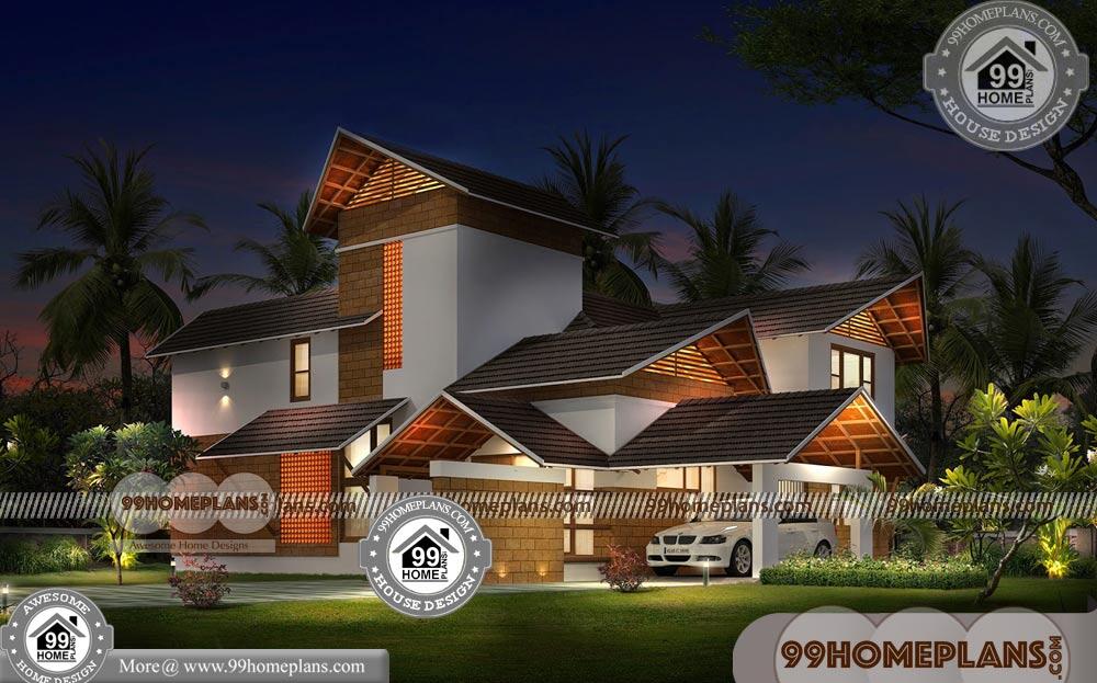 Kerala House with Nadumuttam | 90+ Double Storey House Plans Online