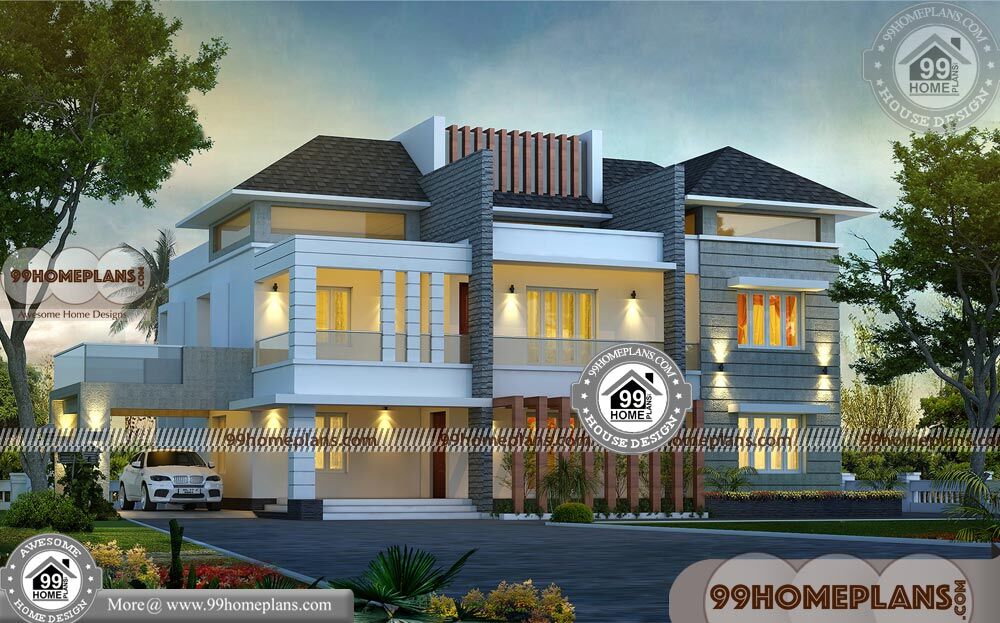 Kerala Model House Photos 59+ Two Story Floor Plans Modern Collections