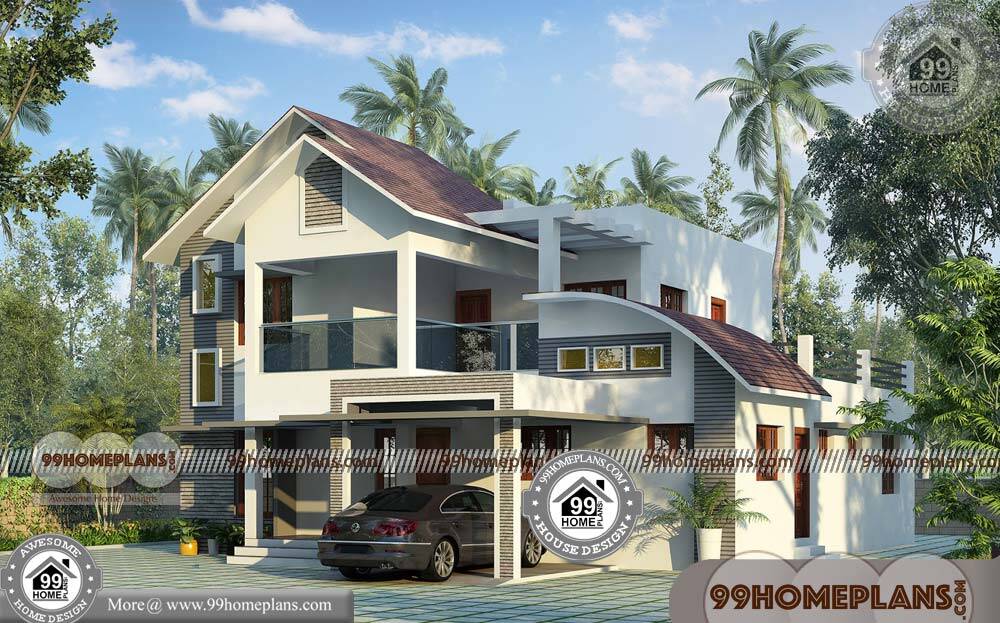 Kerala Model House Plans with Photos 60+ 2 Story Floor Plans, Designs