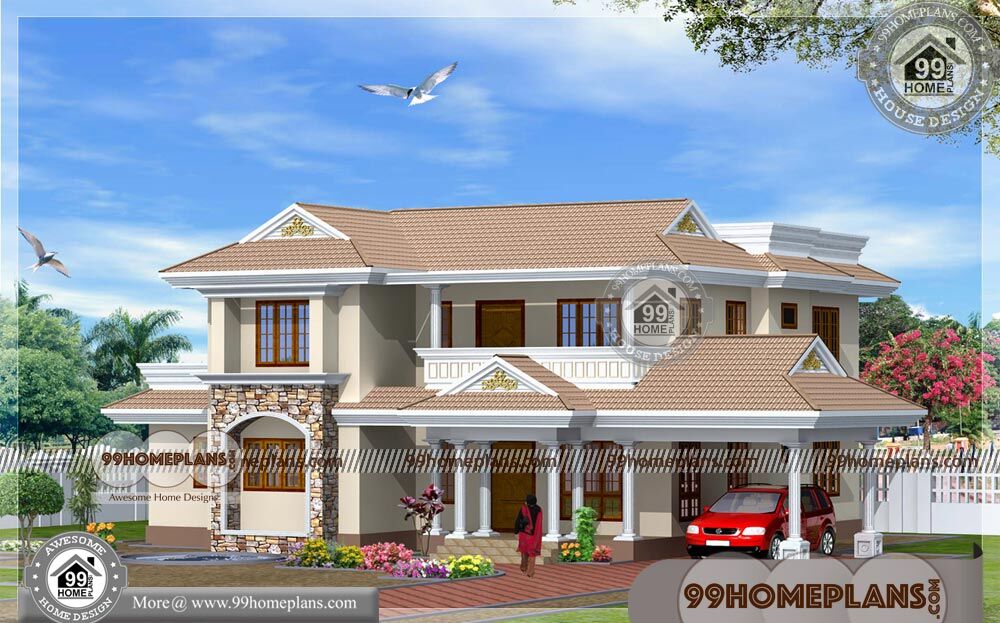 Kerala New Model Homes 70+ Double Story Modern House Designs Plans