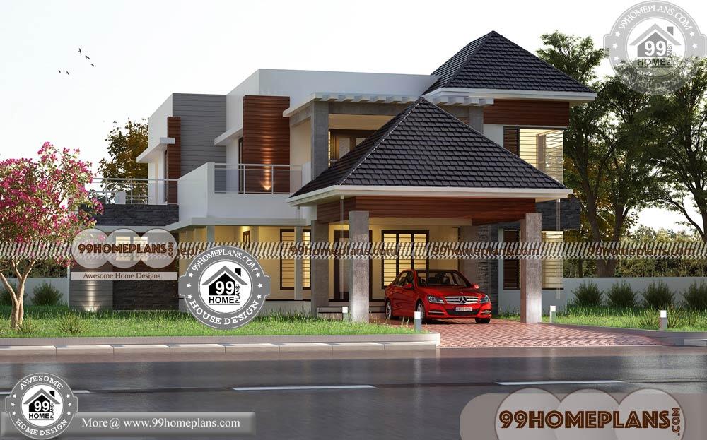 Kerala Small House Plans with Photos | 60+ Double Storey House Plans