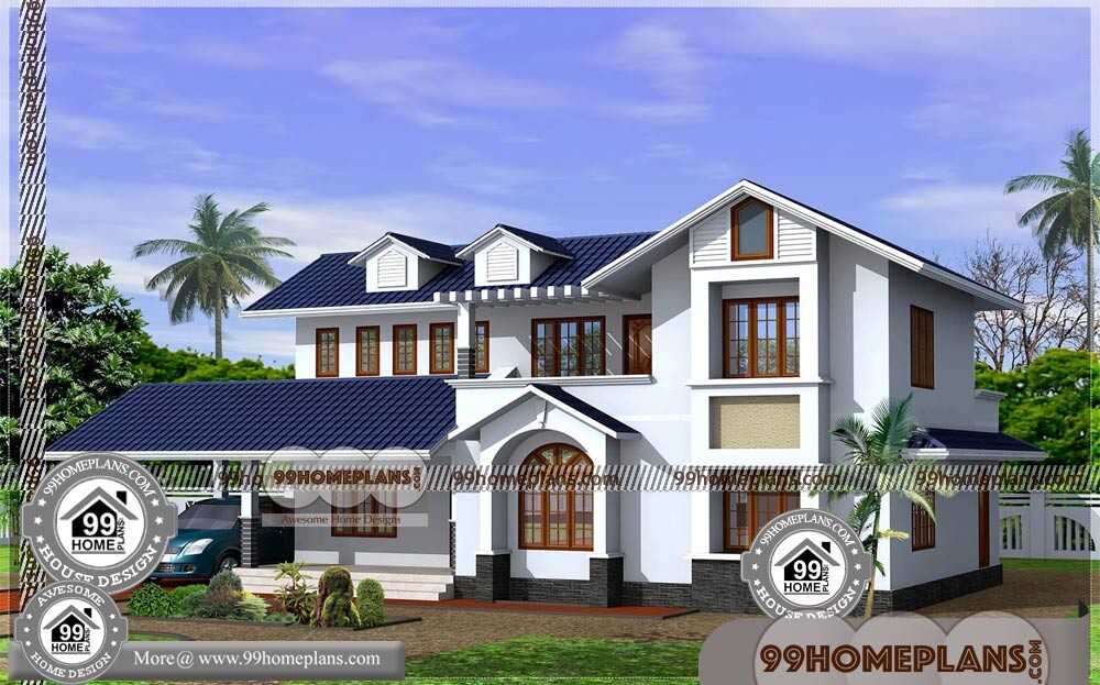 Kerala Style Home Models 70+ Double Floor House Elevation Photos Free