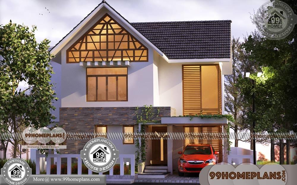 Kerala Style House Design & 90+ Small Double Story House Plans Online