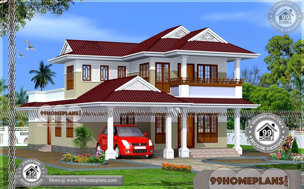 Kerala Style House Floor Plans | 90+ New 2 Story House Plans Online