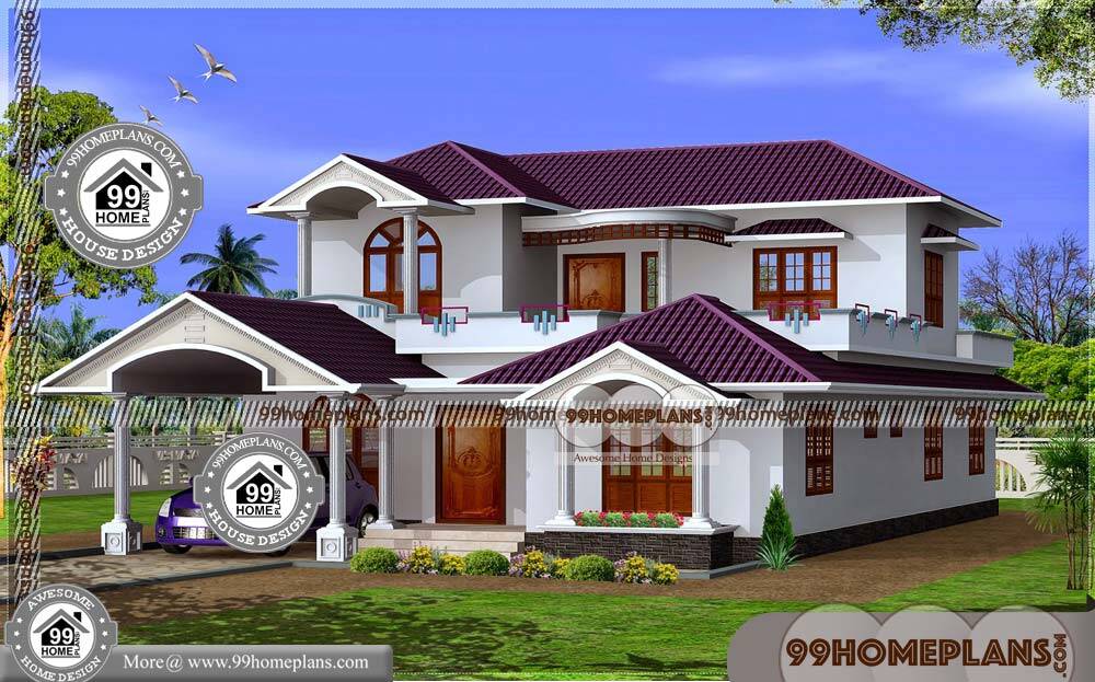 Kerala Style House Plans Within 2000 Sq Ft | Small Two Story House Plan