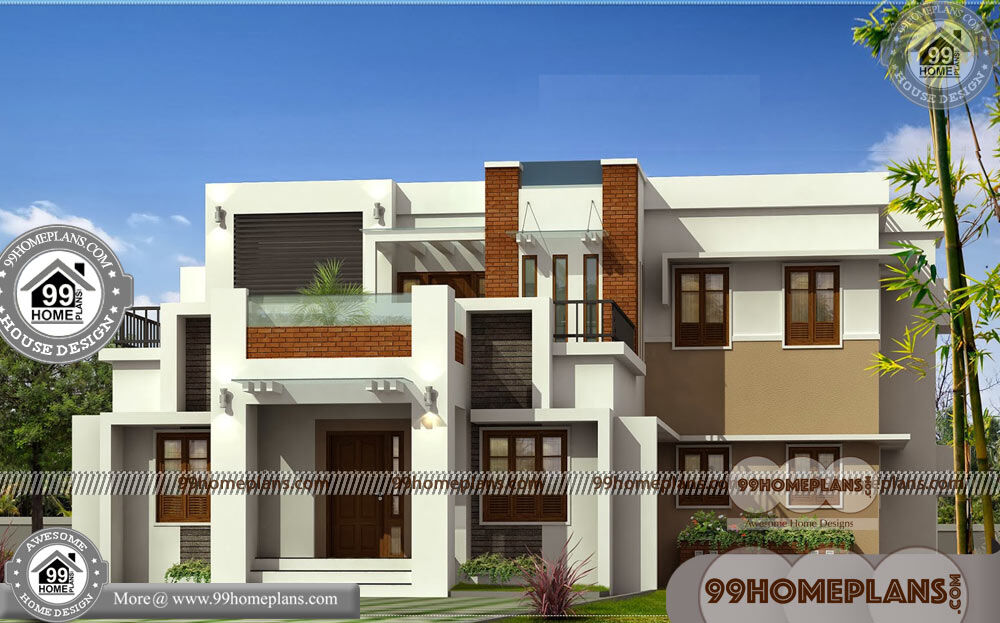 Latest House Architecture Design & 90+ 2 Story House Plans Indian Style