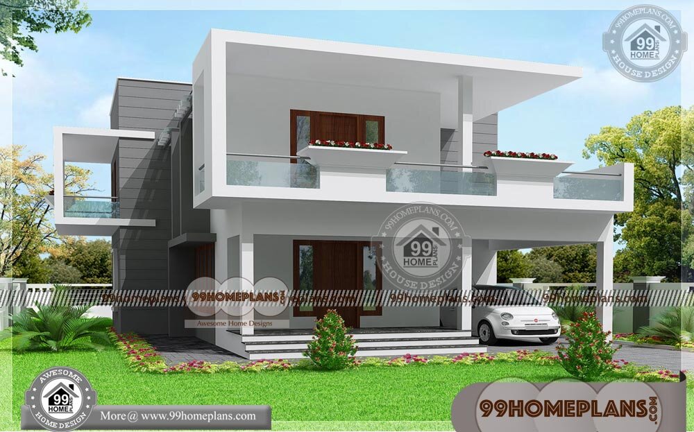 Long Narrow House Plans & Two Storey Modern House Design Collections