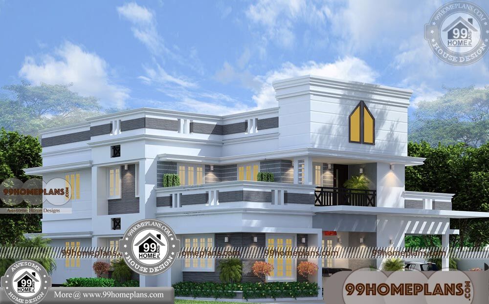 Modern 2 Storey House with Contemporary House Design Ideas &amp; Plans
